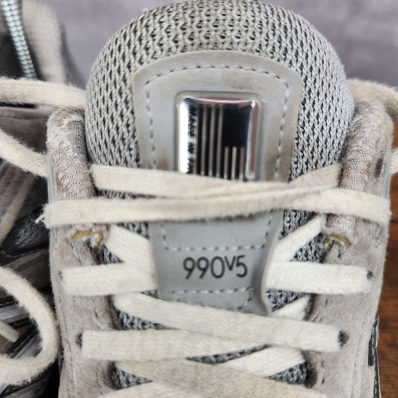 New Balance 990 V5‎ Running Shoes Womens 8 Narrow Gray Sneakers Trainers USA - Picture 4 of 12